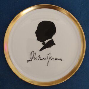Strausse Classical Composer Silhouette Plate Furstenberg 1st Issue 1971 Germany